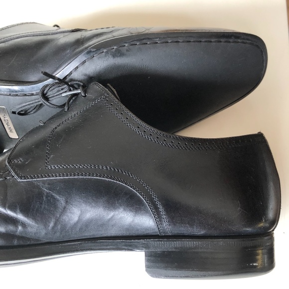 Magnanni Black Lace Up Leather Dress Shoes main image 7